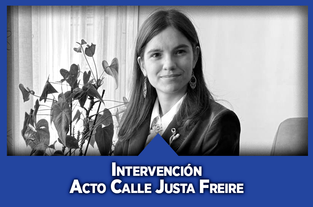 Homenaje maestra Justa Freire