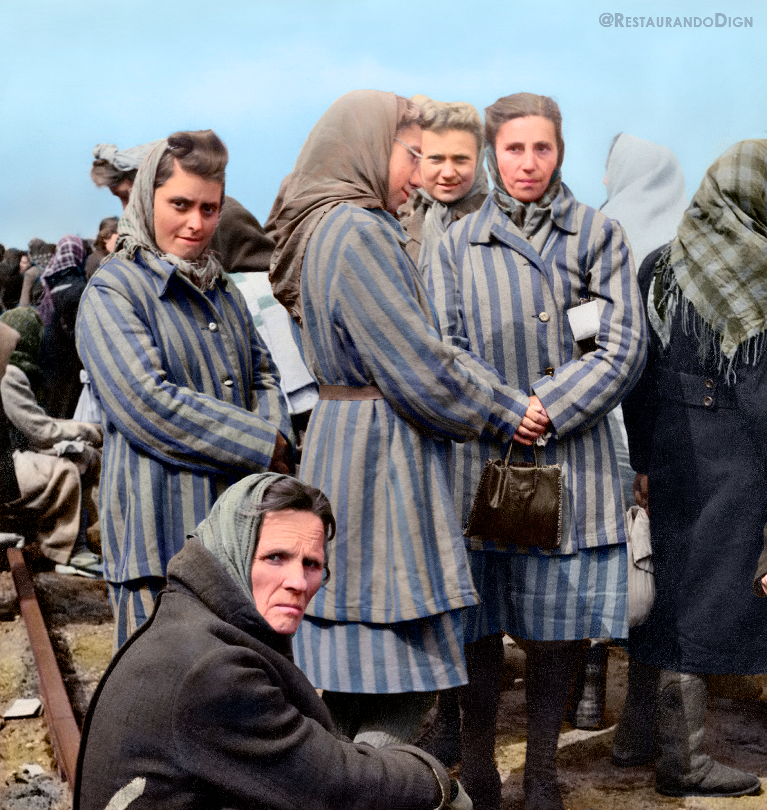 Prisioneras liberadas de Ravensbrück — restaurado